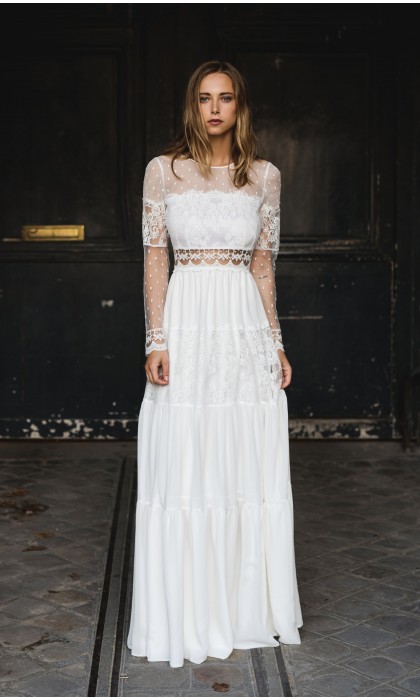 Folk wedding dress