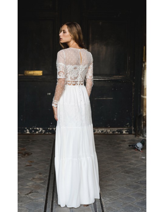 Folk wedding dress