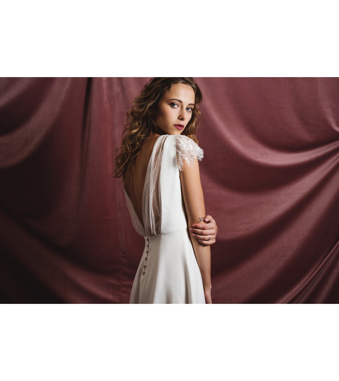 robe empire blanche