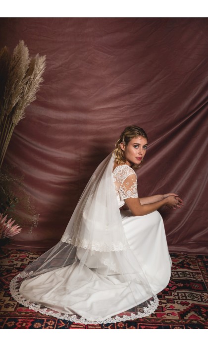 Le voile Cathedrale guipure