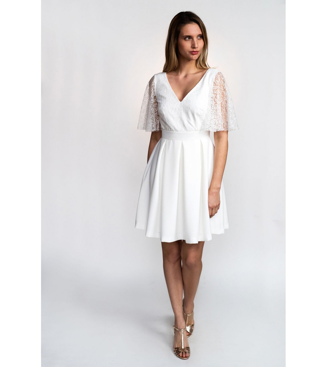 robe manches papillon