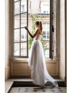 Ensemble duchesse avec traîne