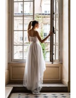 Ensemble duchesse avec traîne