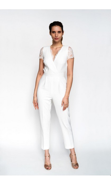 La combinaison pantalon de la mariée