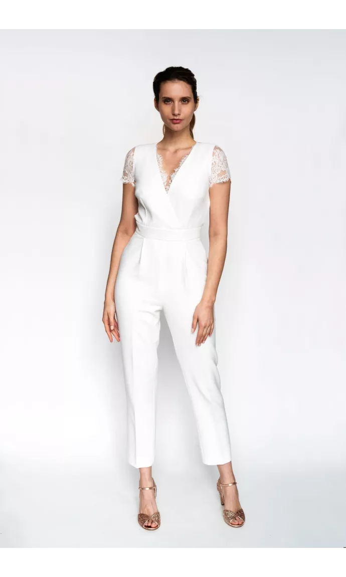 La combinaison pantalon de la mariée