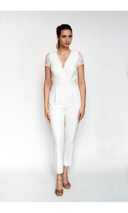 La combinaison pantalon de la mariée