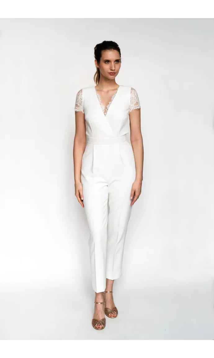 La combinaison pantalon de la mariée