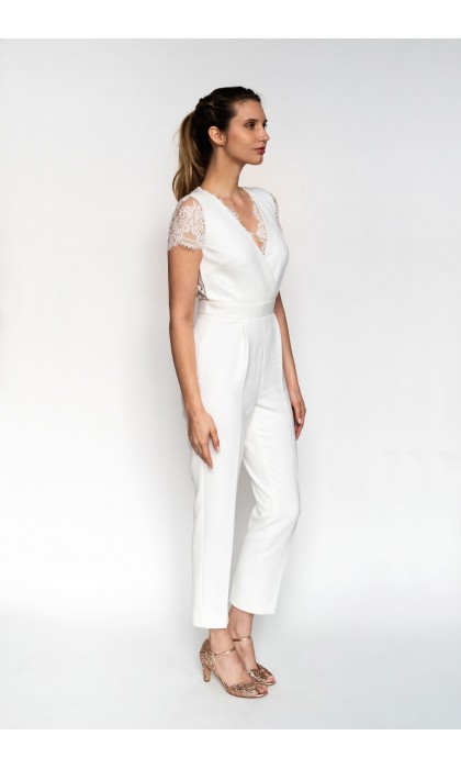 La combinaison pantalon de la mariée