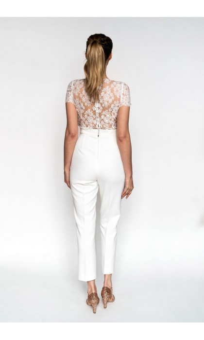 La combinaison pantalon de la mariée
