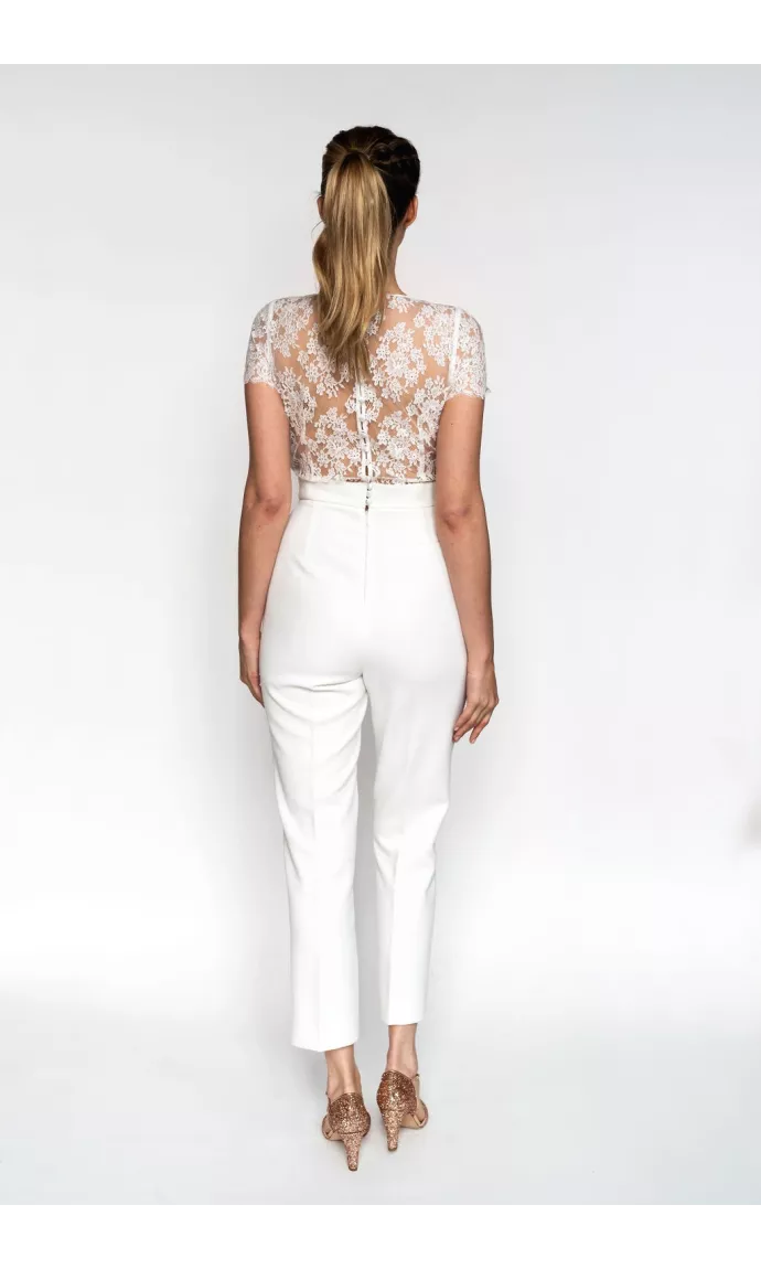 La combinaison pantalon de la mariée