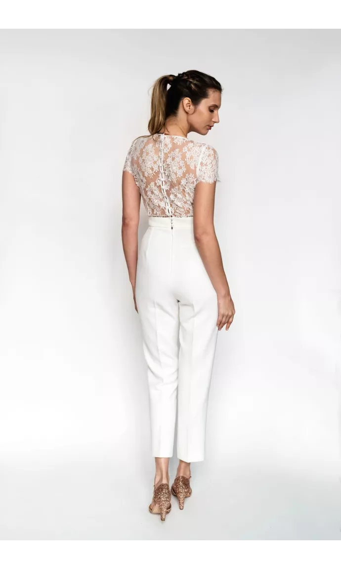 La combinaison pantalon de la mariée