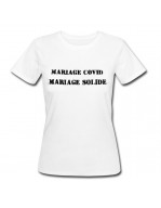 T.shirt Mariage Covid Mariage Solide