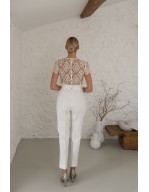 La combinaison pantalon de la mariée