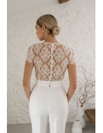 La combinaison pantalon de la mariée