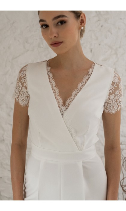 La combinaison pantalon de la mariée