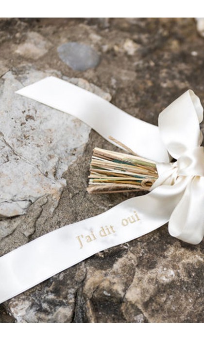 Le ruban de la mariée