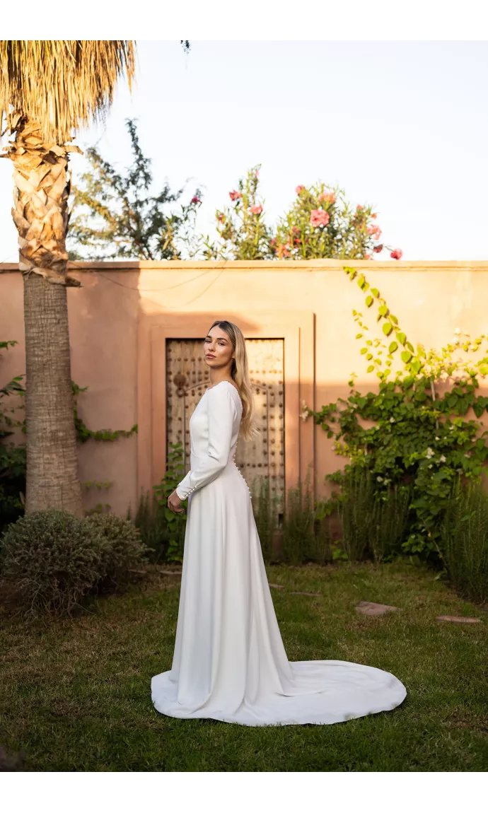 La robe de mariée d'hiver