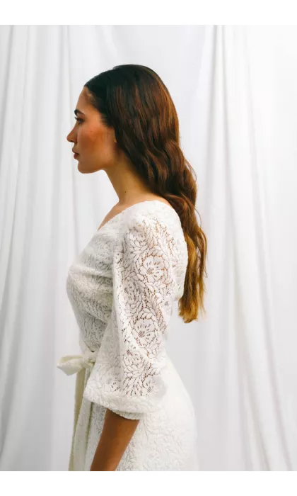 Haut de mariage en tricot chaud