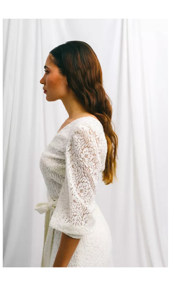 Haut de mariage en tricot chaud