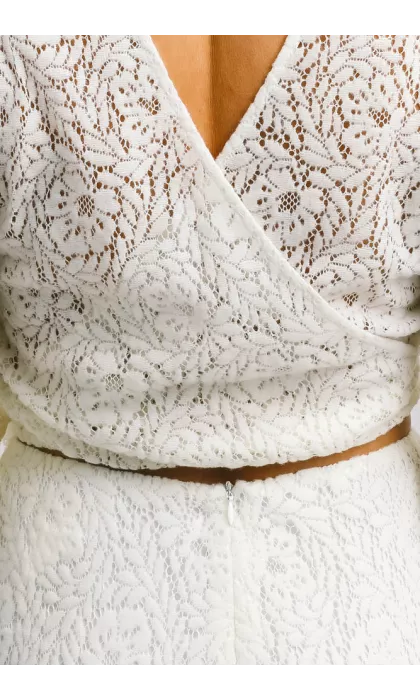 Haut de mariage en tricot chaud