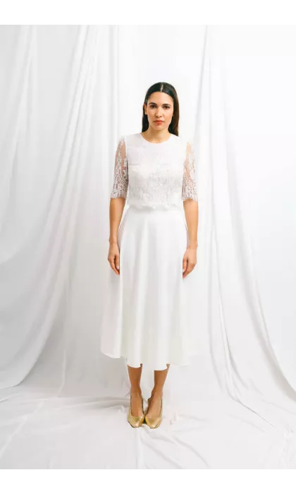 Civil wedding skirt