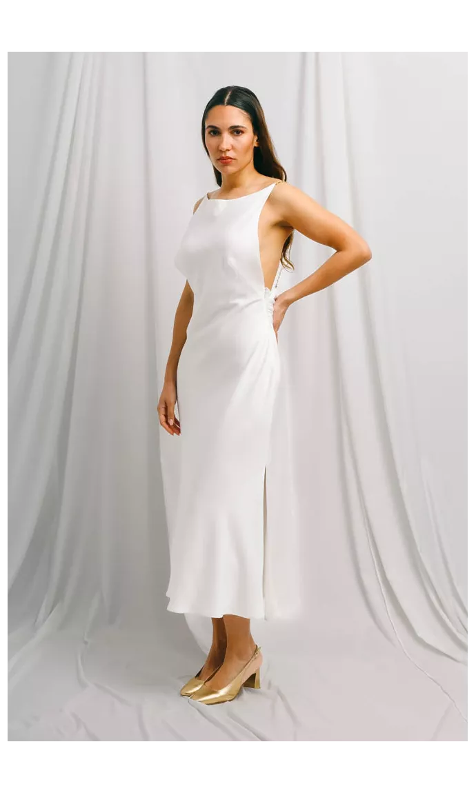 Robe couture et maxi dos nu misteriosa