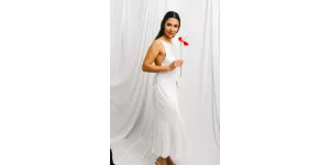 Robe couture et maxi dos nu misteriosa