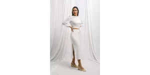 Minimalist bridal skirt