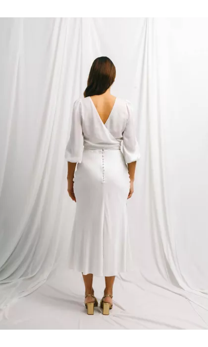 Minimalist bridal skirt