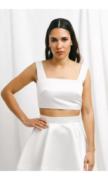 Crop top de mariée