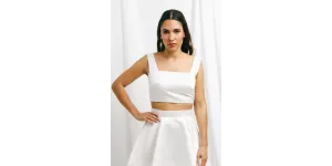 Crop top de mariée