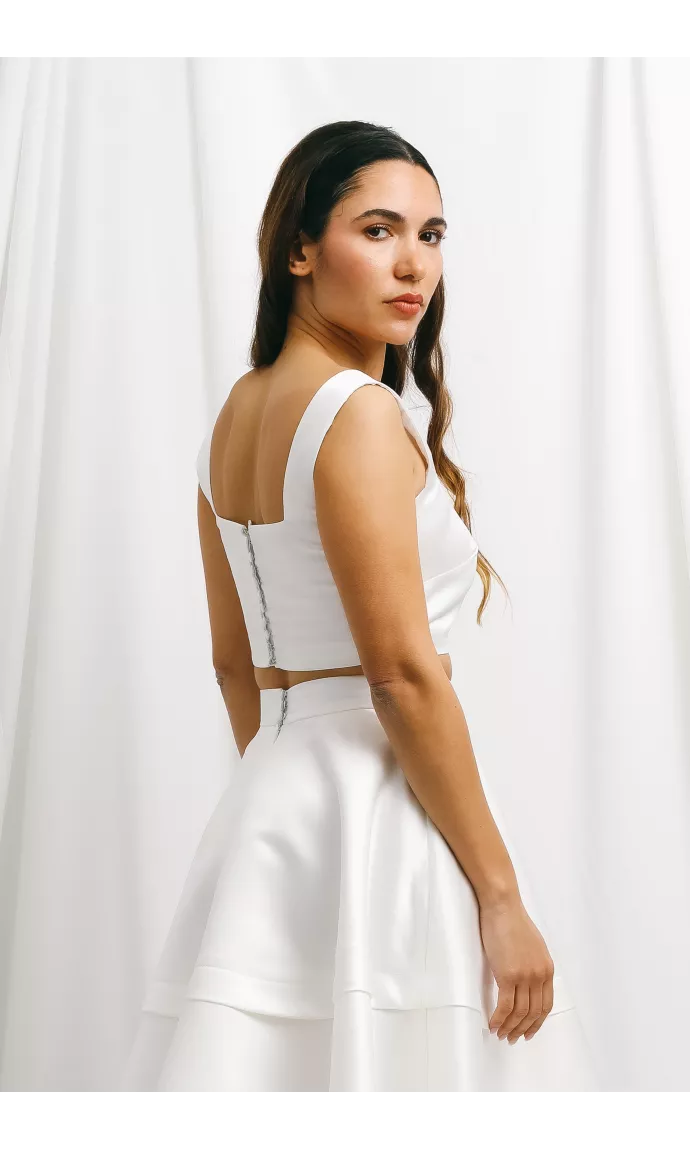 Bridal crop top