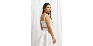 Crop top de mariée