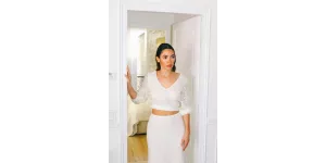 Jupe de mariage midi