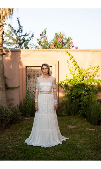 Robe de mariée Folk
