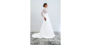 Robe de mariée couture singulière et romantique