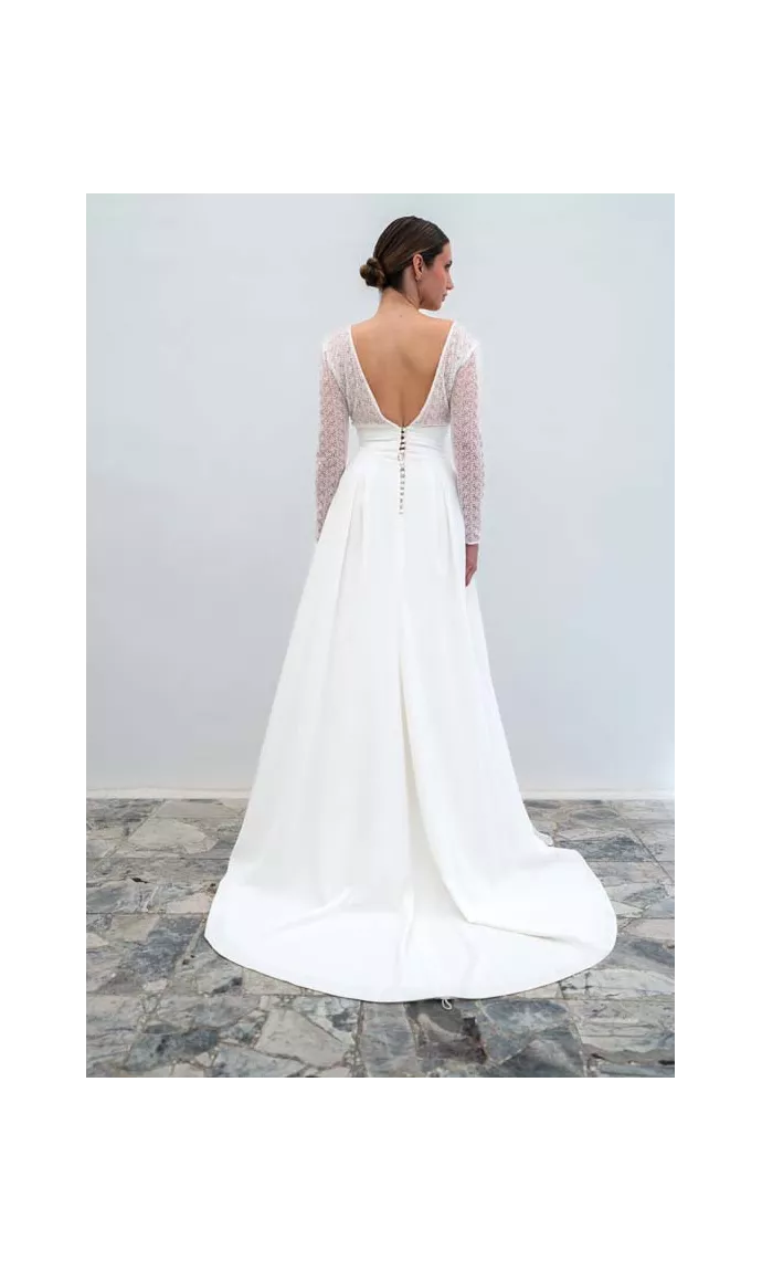 Robe de mariée couture singulière et romantique