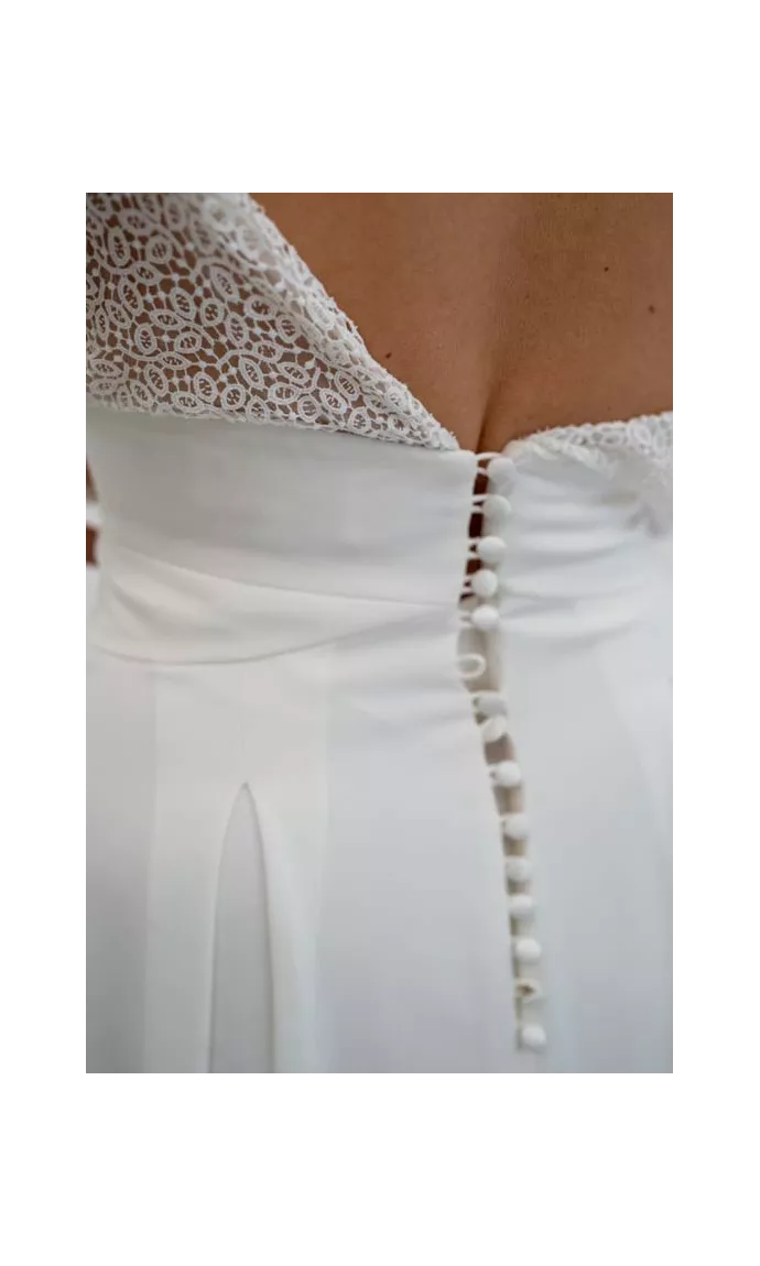 Robe de mariée couture singulière et romantique