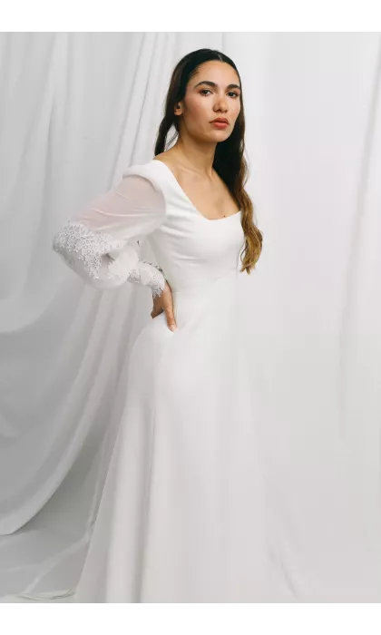 Lanterne, french vintage wedding dress