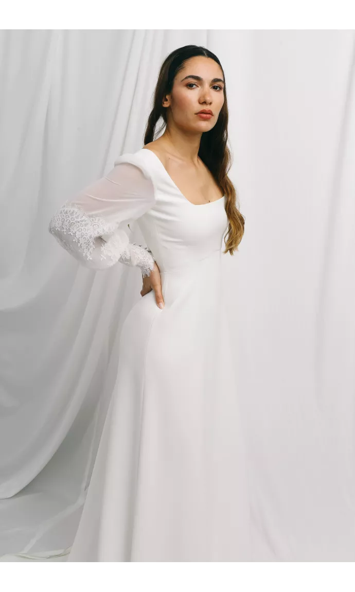 Lanterne, french vintage wedding dress