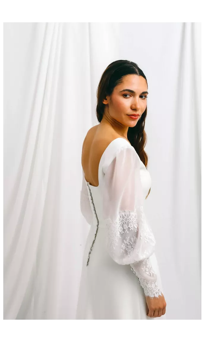 Lanterne, french vintage wedding dress