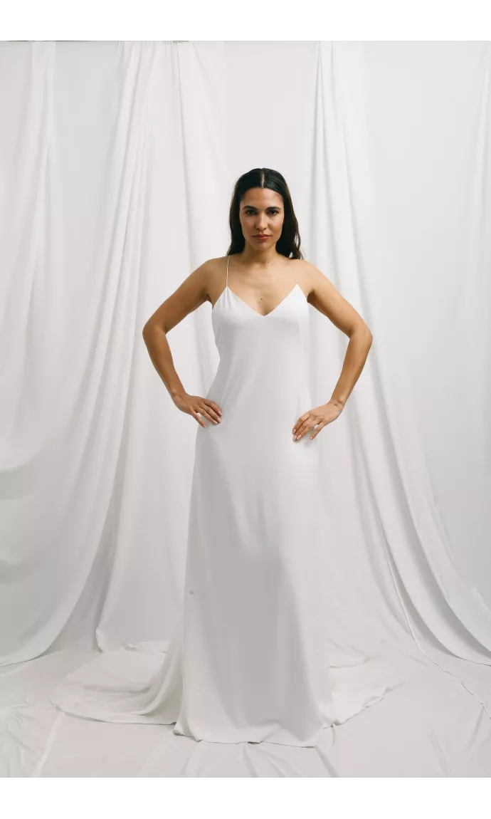 French Riviera – Robe de mariée minimaliste et élégante | Collection 2027 Harpe Paris