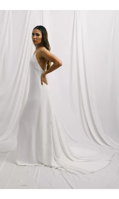 French Riviera – Robe de mariée minimaliste et élégante | Collection 2027 Harpe Paris