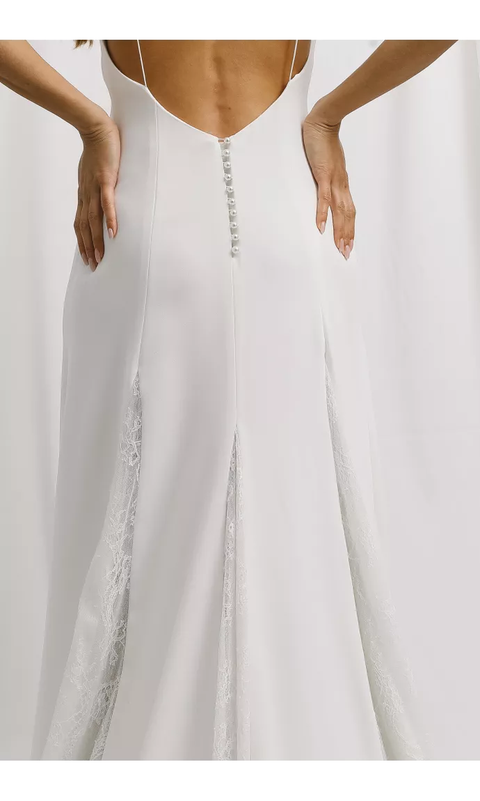 French Riviera – Minimalist and elegant french or parisian wedding dress | New Collection 2027 Harpe Paris