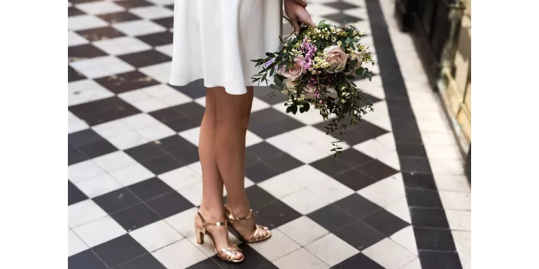 Les chaussures de la mariée